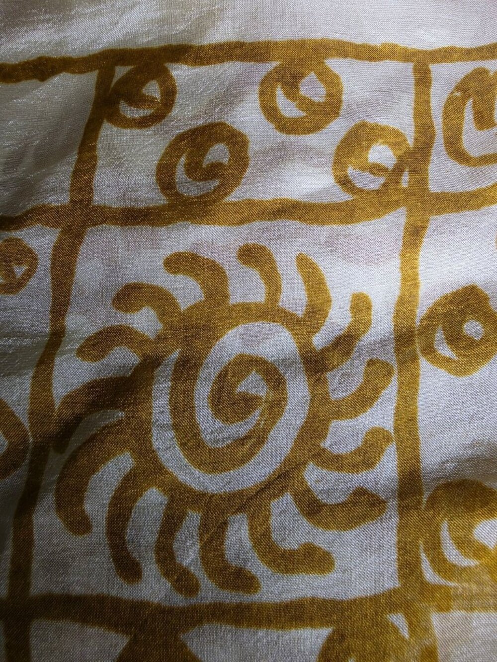 Trades of Hope Caritas 100% Pure Silk Scarf Gold Ivory Sun Celestial Wrap